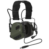 EARMOR M32X PLUS Tactical Headset, Electronic Pickup Noise Reduction Hearing Protection Headphone, FAST Helmet Compatible for Live Fire Shooting