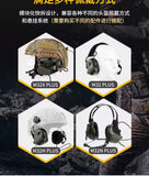 EARMOR M32X PLUS Tactical Headset, Electronic Pickup Noise Reduction Hearing Protection Headphone, FAST Helmet Compatible for Live Fire Shooting