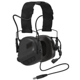 EARMOR M32X PLUS Tactical Headset, Electronic Pickup Noise Reduction Hearing Protection Headphone, FAST Helmet Compatible for Live Fire Shooting