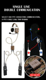 FCS AMP Headset Military Standard Pickup Noise Reduction Communication Headphone