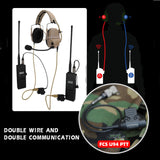 FCS AMP Headset Military Standard Pickup Noise Reduction Communication Headphone