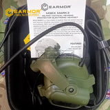 EARMOR M32X-Mark3 MilPro RAC Headset Military Standard Hearing Protection - Foliage Green